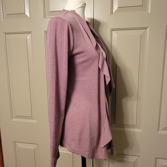 * FINAL PRICE *Studio Y ladies mauve cardigan with sparkles - Picture 3 of 10